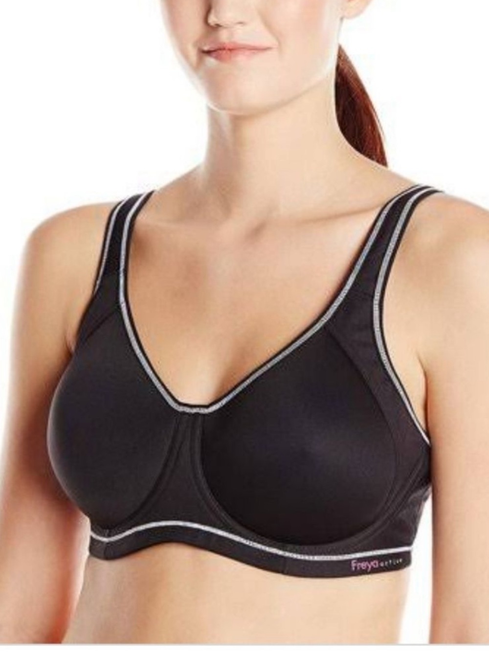 Freya Active Sonic Underwire Sports Bra Black 34G preloved